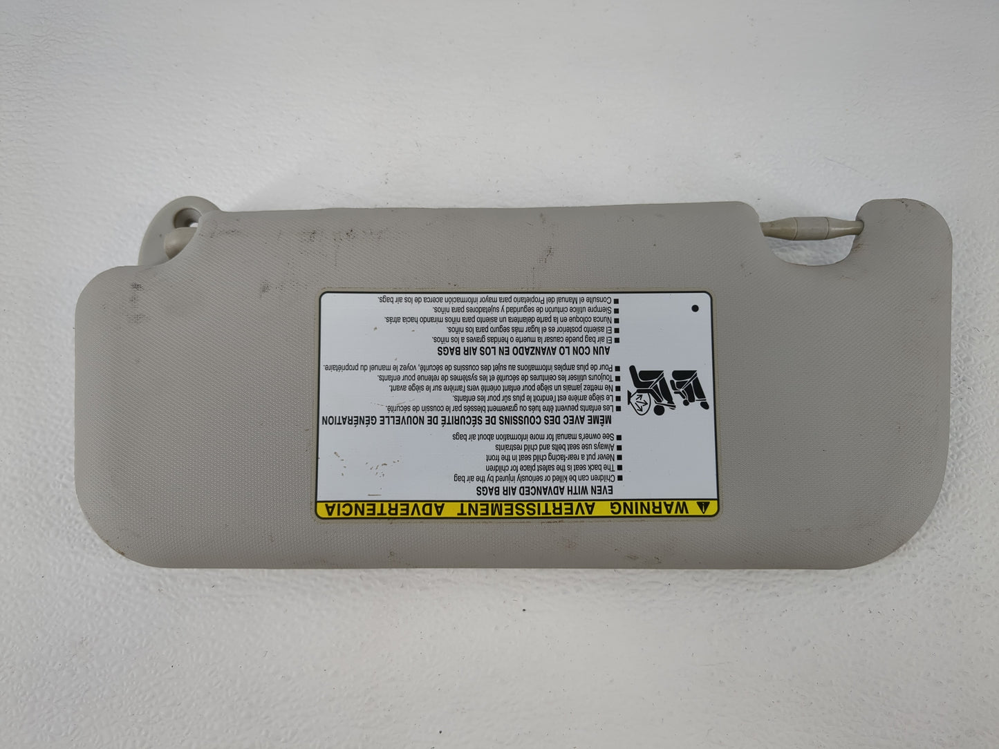 2017-2019 Toyota Corolla Sun Visor Shade Replacement Passenger Right Mirror Fits Fits 2017 2018 2019 OEM Used Auto Parts - O