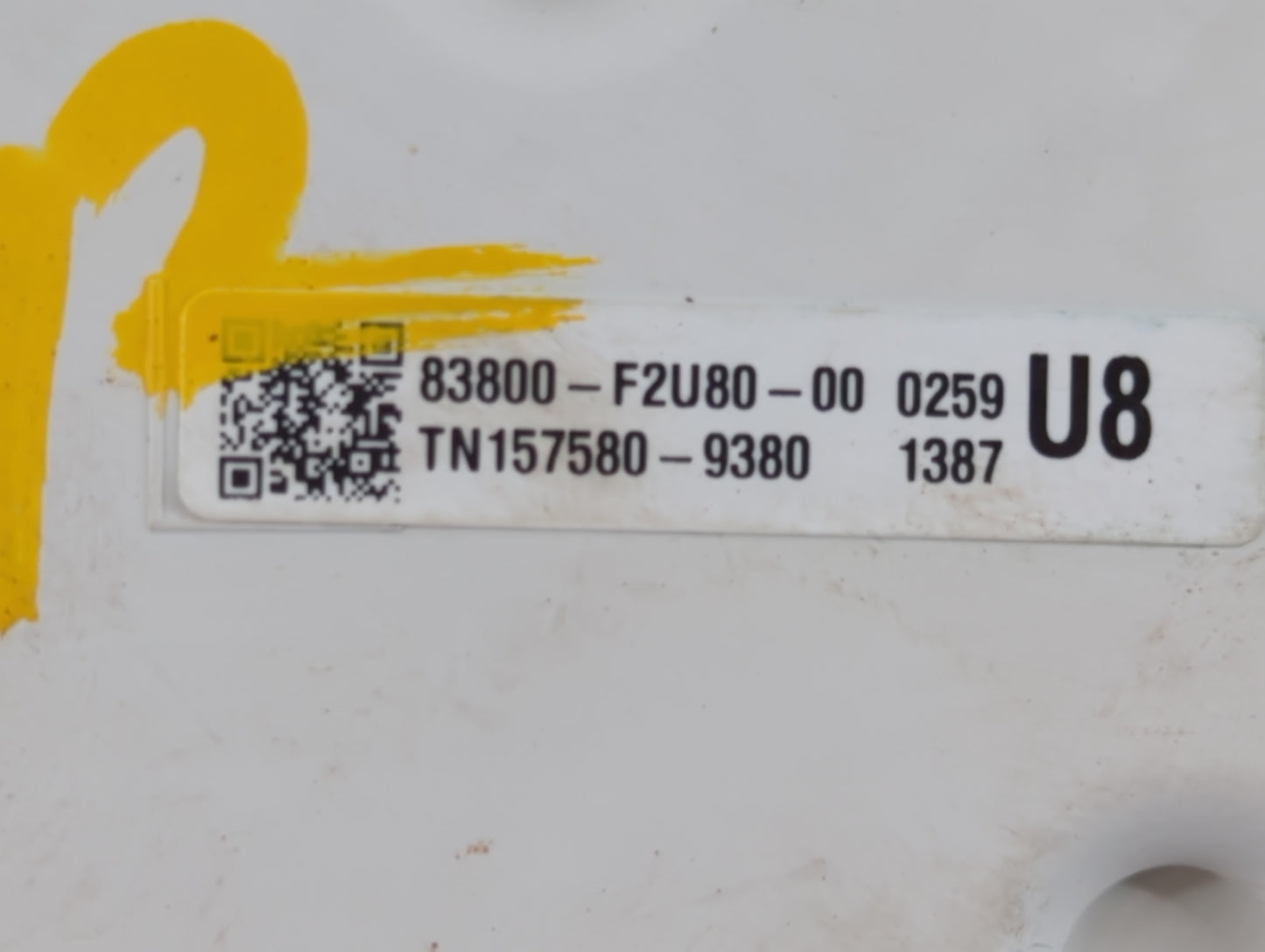 2018-2019 Toyota Corolla Instrument Cluster Speedometer Gauges P/N:TN157580-9380 83800-F2U80-00 Fits Fits 2018 2019 OEM Used