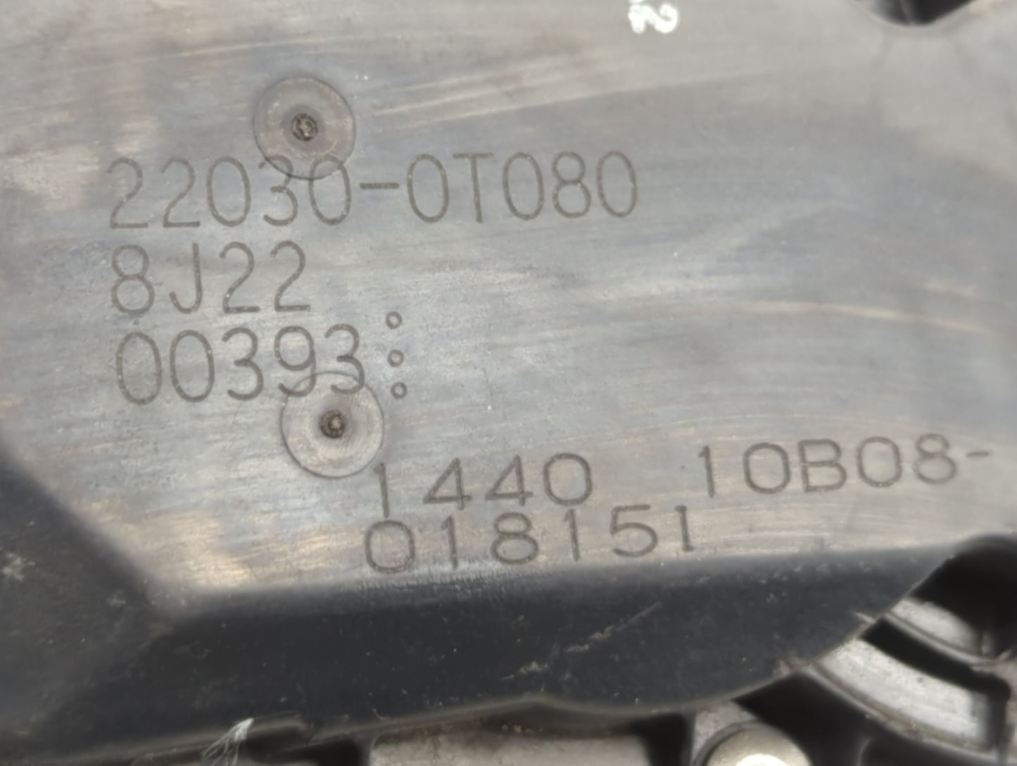 2011-2019 Toyota Corolla Throttle Body P/N:22030-0T080 Fits Fits 2011 2012 2013 2014 2015 2016 2017 2018 2019 OEM Used Auto