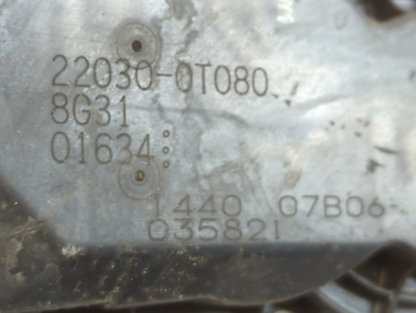 2011-2019 Toyota Corolla Throttle Body P/N:22030-0T080 Fits Fits 2011 2012 2013 2014 2015 2016 2017 2018 2019 OEM Used Auto
