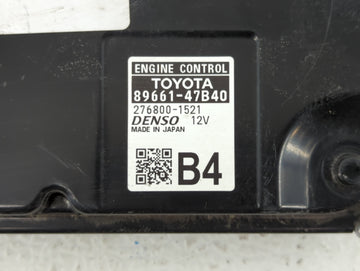 2017-2020 Toyota Prius PCM Engine Control Computer ECU ECM PCU OEM P/N:89661-47B40 69661-47750 Fits Fits 2017 2018 2019 2020 OEM Used Auto Parts