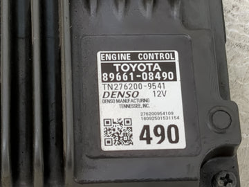 2018-2020 Toyota Sienna PCM Engine Control Computer ECU ECM PCU OEM P/N:89661-08490 Fits Fits 2018 2019 2020 OEM Used Auto Parts