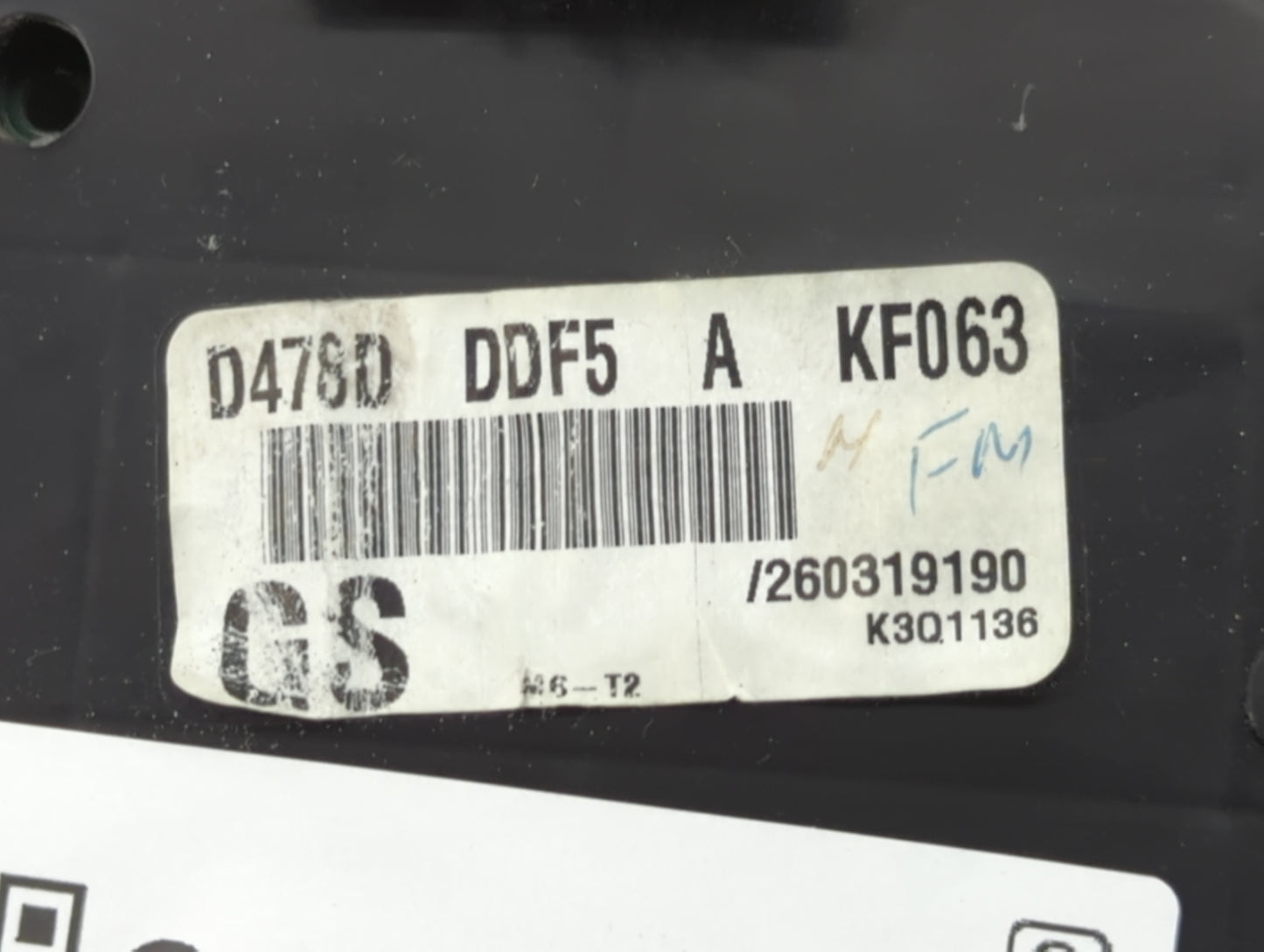 2019 Toyota Yaris Instrument Cluster Speedometer Gauges P/N:D09M55430 D4S0DDF5A, KF063 Miles: Fits OEM Used Auto Parts - Oem