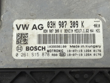 2018-2022 Volkswagen Atlas PCM Engine Control Computer ECU ECM PCU OEM P/N:0 261 S15 878 03H 907 309 K Fits OEM Used Auto Parts