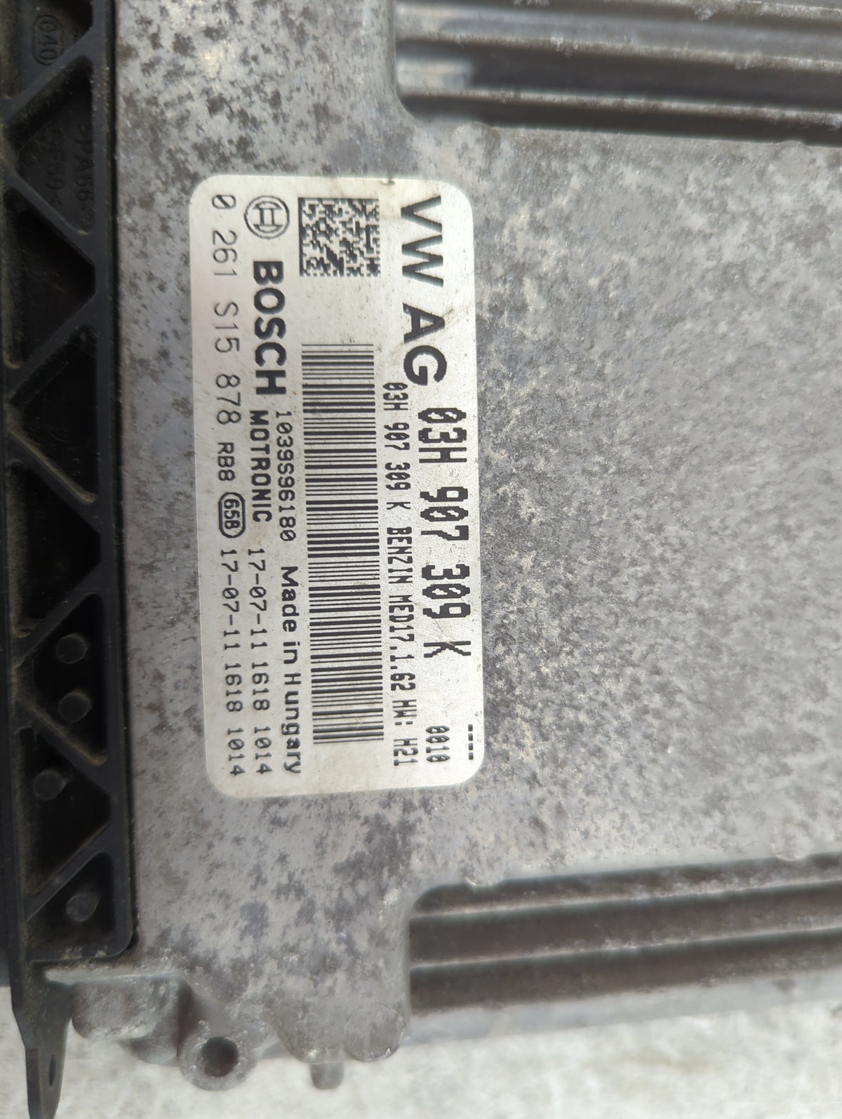 2018-2022 Volkswagen Atlas PCM Engine Control Computer ECU ECM PCU OEM P/N:03H907309K 0261S15878 Fits OEM Used Auto Parts -