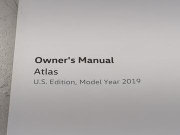 2019 Volkswagen Atlas Owners Manual Book Guide OEM Used Auto Parts