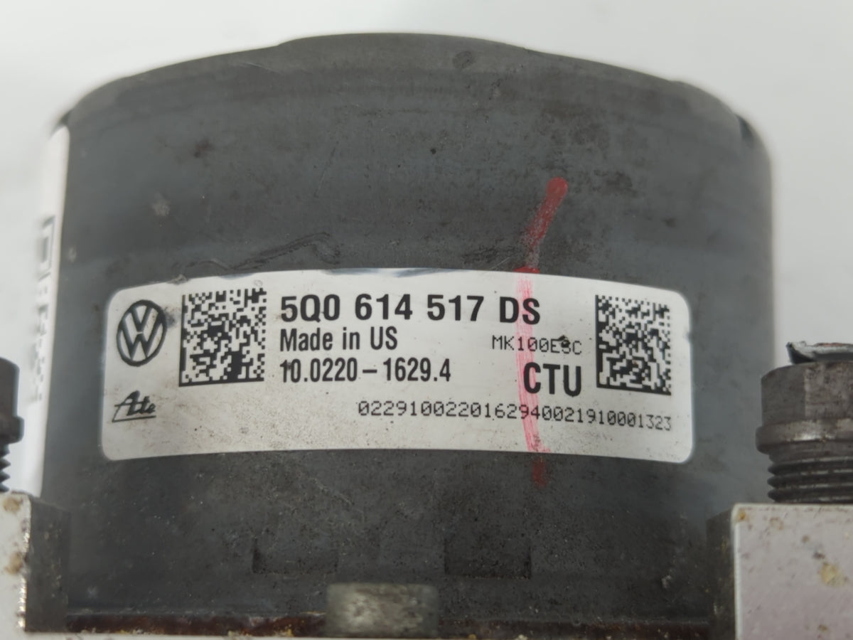 2018-2019 Volkswagen Atlas Anti-Lock Brake ABS Pump Module Actuator OEM P/N:5Q0 614 517 DS Fits Fits 2018 2019 OEM Used Auto