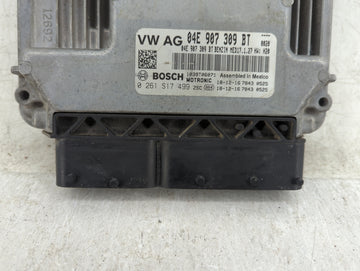 2019-2020 Volkswagen Jetta PCM Engine Control Computer ECU ECM PCU OEM P/N:0 261 S17 499 04E 907 309 BT Fits Fits 2019 2020 OEM Used Auto Parts