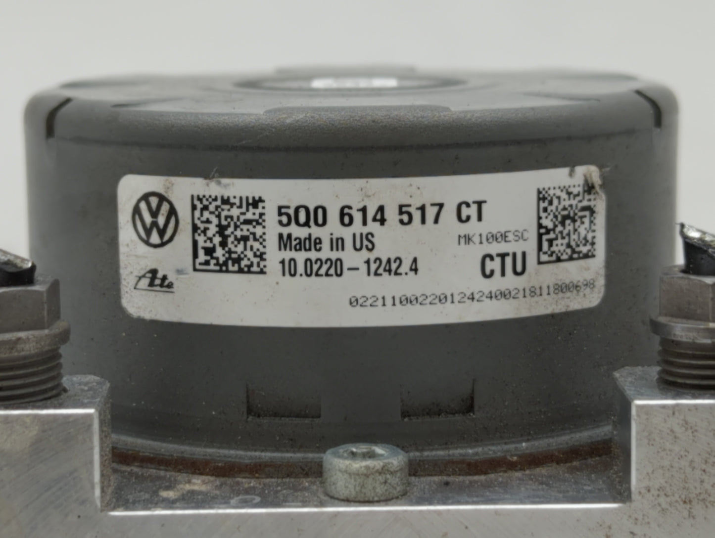 2019 Volkswagen Jetta ABS Pump Control Module Replacement P/N:5Q0 614 517 EB 5Q0 614 517 DG, 5Q0 614 517 DN, 5Q0 614 517 CT