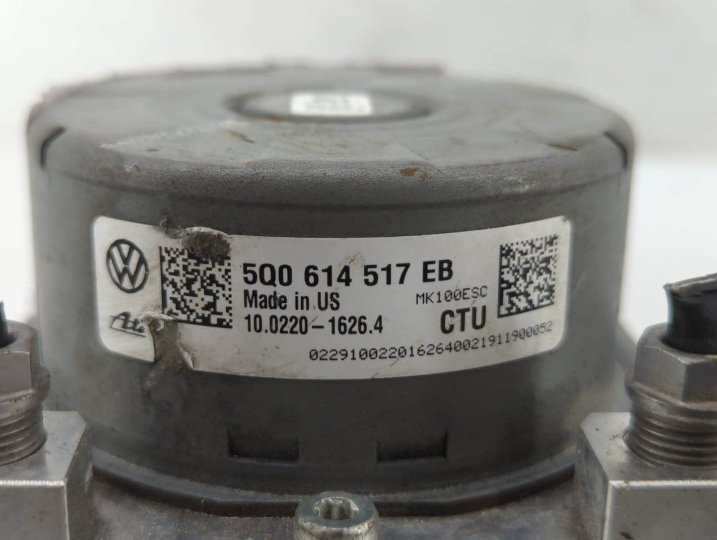 2019 Volkswagen Jetta ABS Pump Control Module Replacement P/N:5Q0 614 517 EB 5Q0 614 517 DG, 5Q0 614 517 DN, 5Q0 614 517 CT
