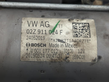 2015-2021 Volkswagen Jetta Car Starter Motor Solenoid OEM P/N:02Z 911 024 F Fits Fits 2015 2016 2017 2018 2019 2020 2021 OEM Used Auto Parts