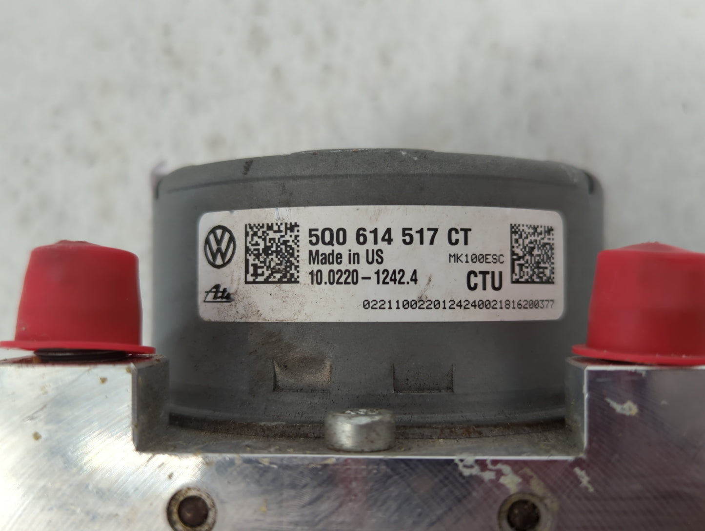 2019 Volkswagen Jetta ABS Pump Control Module Replacement P/N:5Q0 614 517 CT Fits OEM Used Auto Parts - Oemusedautoparts1.co