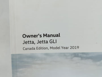 2019 Volkswagen Jetta Owners Manual Book Guide P/N:17A012722AC OEM Used Auto Parts