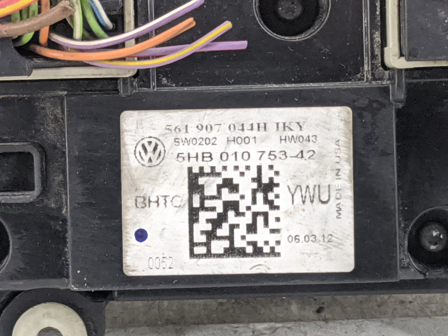 2016-2019 Volkswagen Passat Climate Control Module Temperature AC/Heater Replacement P/N:5HB 010 753 Fits Fits 2016 2017 201