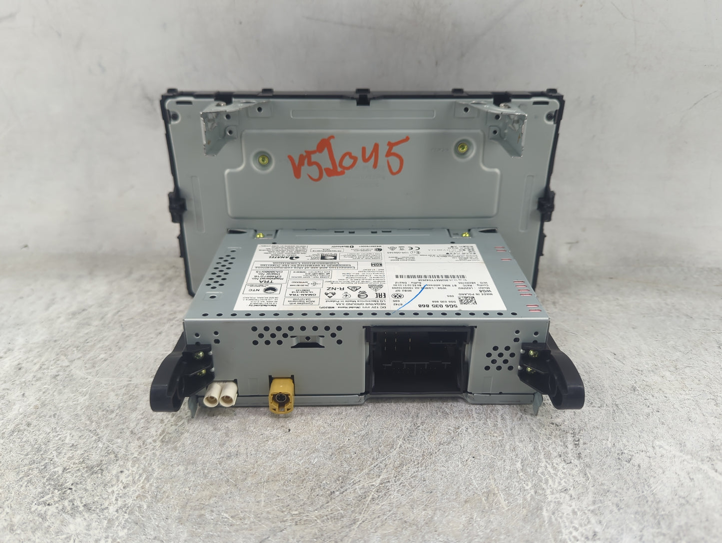 2018-2020 Volkswagen Tiguan Radio AM FM Cd Player Receiver Replacement P/N:5G6035868 L62VW2 Fits Fits 2018 2019 2020 OEM Use