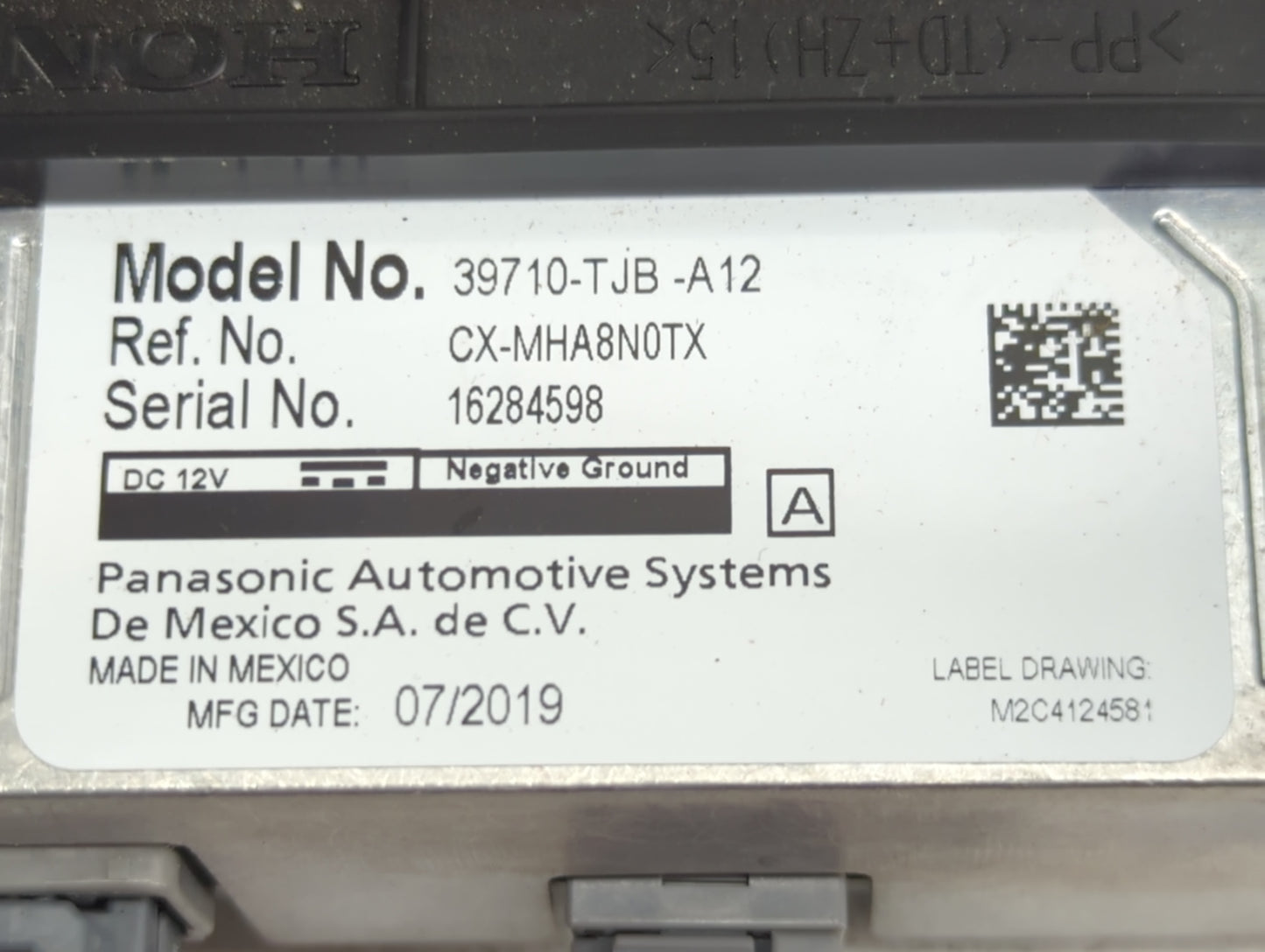 2020 Acura Rdx Information Display Screen - Oemusedautoparts1.com