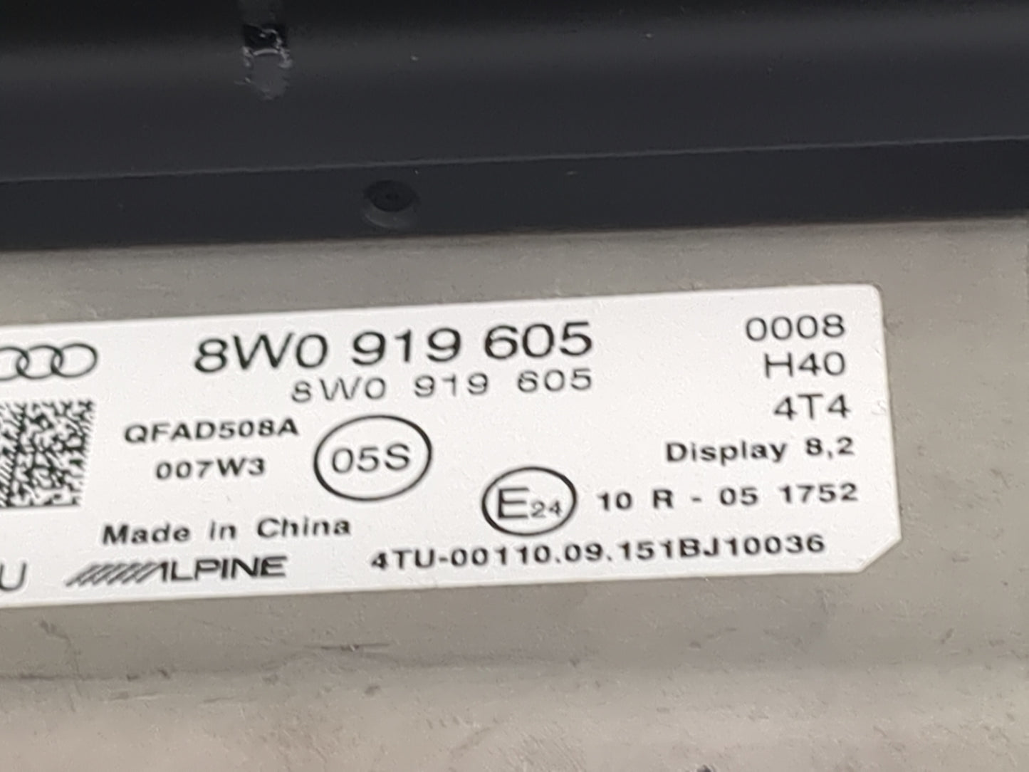 2018-2018 Audi S5 Information Display Screen 1483721 - Oemusedautoparts1.com