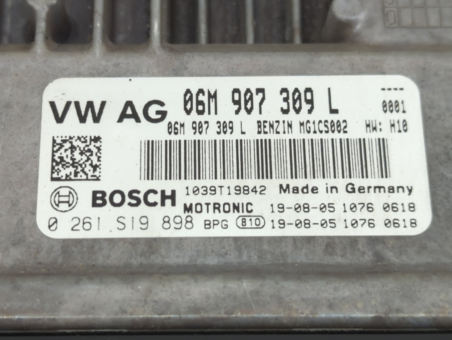 2019-2020 Audi Sq5 PCM Engine Control Computer ECU ECM PCU OEM P/N:06M 907 309 L Fits Fits 2019 2020 OEM Used Auto Parts - O