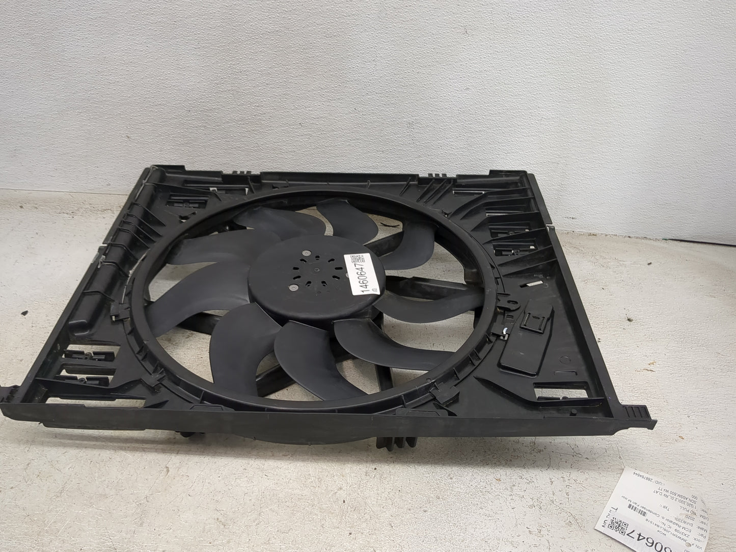 2020 Bmw 330i Electric Radiator Cooling Fan Motor Assembly 1460647 - Oemusedautoparts1.com