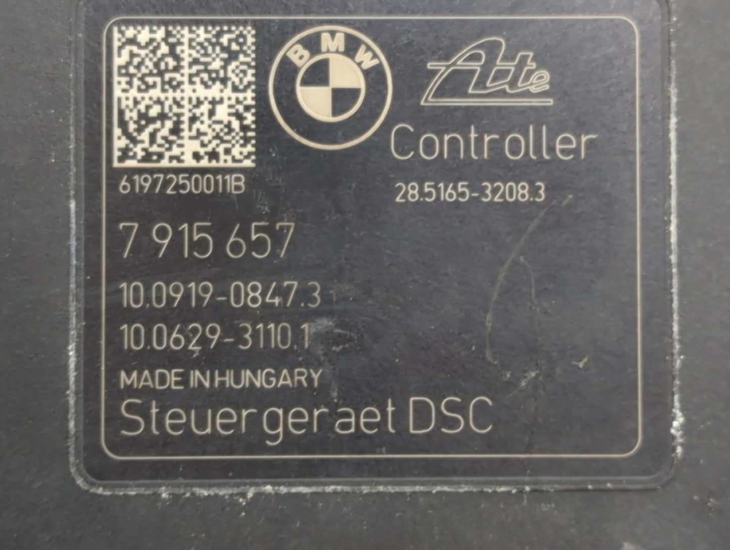 2018-2020 Bmw X2 ABS Pump Control Module Replacement P/N:7 915 657 Fits Fits 2016 2017 2018 2019 2020 2021 OEM Used Auto Par