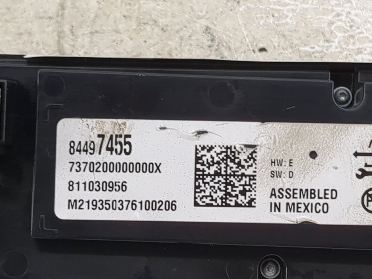 2018-2020 Buick Enclave Climate Control Module Temperature AC/Heater Replacement P/N:84497455 7370200000000X Fits OEM Used A