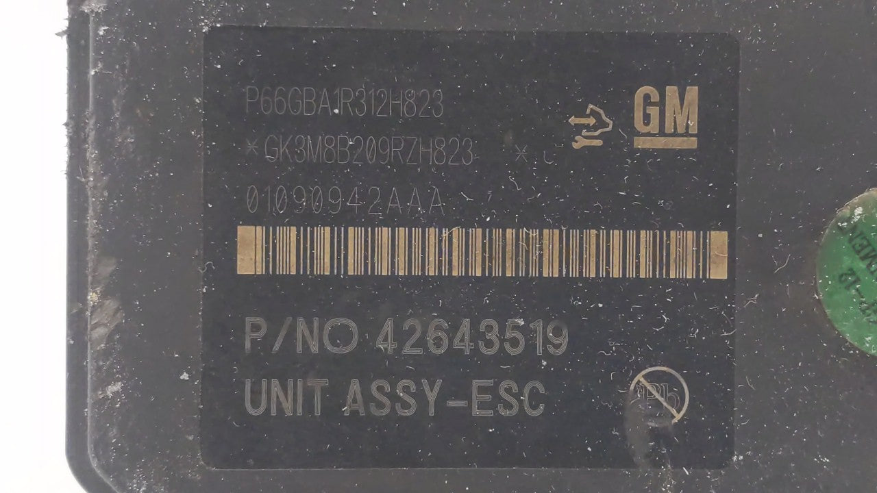 2017-2019 Buick Encore ABS Pump Control Module Replacement P/N:42643519 42520669, 42563014 Fits Fits 2017 2018 2019 OEM Used