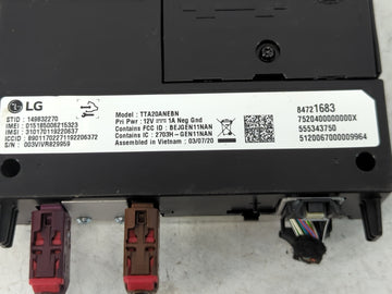 2020-2021 Buick Encore Gx Radio AM FM Cd Player Receiver Replacement P/N:84721683 Fits Fits 2020 2021 2022 OEM Used Auto Parts