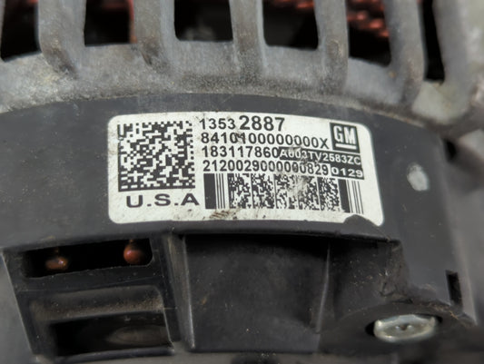 2020 Cadillac Ct5 Alternator Replacement Generator Charging Assembly Engine OEM P/N:135328787 Fits Fits 2019 2021 OEM Used Auto Parts