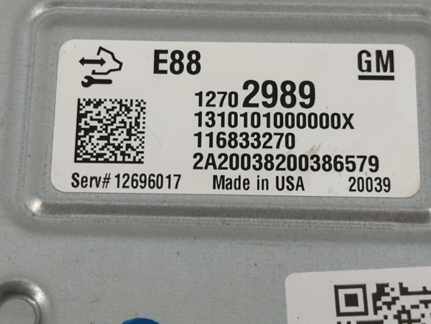 2020-2022 Chevrolet Equinox PCM Engine Control Computer ECU ECM PCU OEM P/N:12702989 Fits Fits 2020 2021 2022 OEM Used Auto