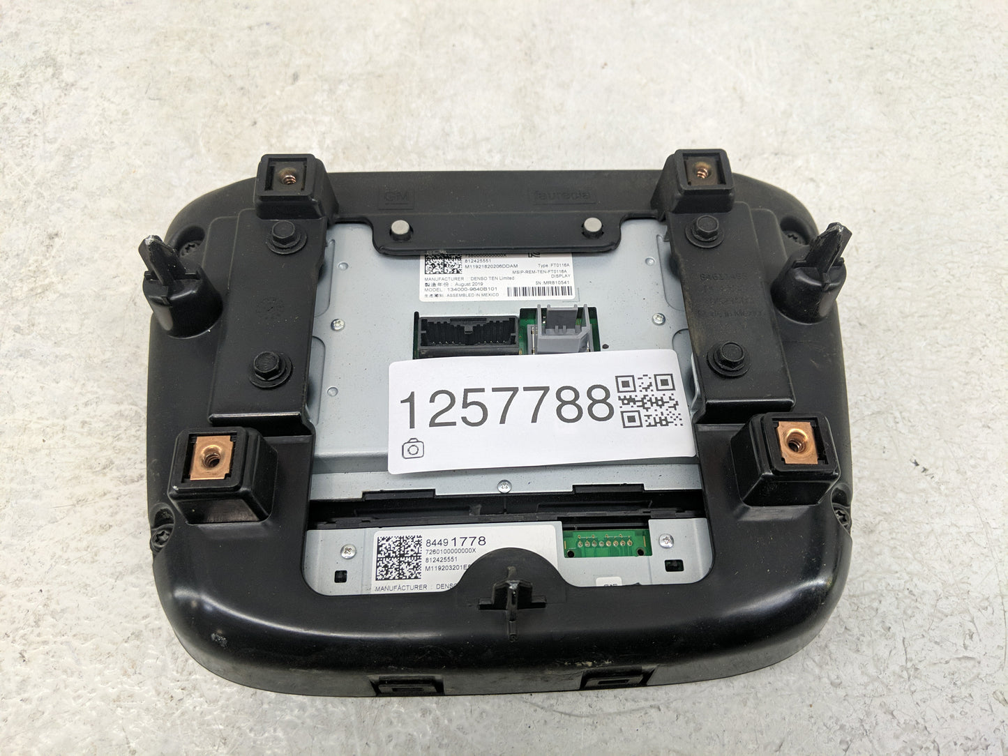 2019-2022 Chevrolet Equinox Radio AM FM Cd Player Receiver Replacement P/N:84491778 Fits Fits 2018 2019 2020 2021 2022 OEM U