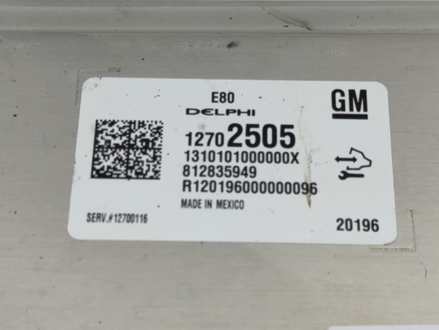 2018-2020 Chevrolet Equinox PCM Engine Control Computer ECU ECM PCU OEM P/N:812835949 12702505 Fits OEM Used Auto Parts - Oe
