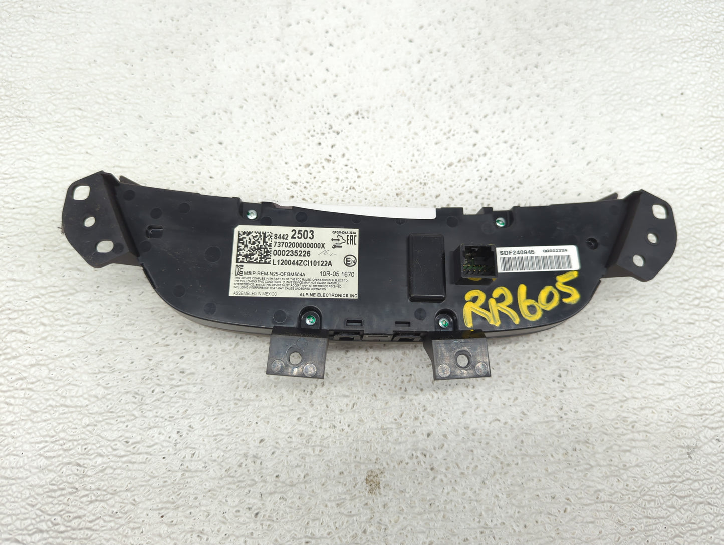 2019-2021 Chevrolet Equinox Climate Control Module Temperature AC/Heater Replacement P/N:84422503 Fits Fits 2019 2020 2021 O