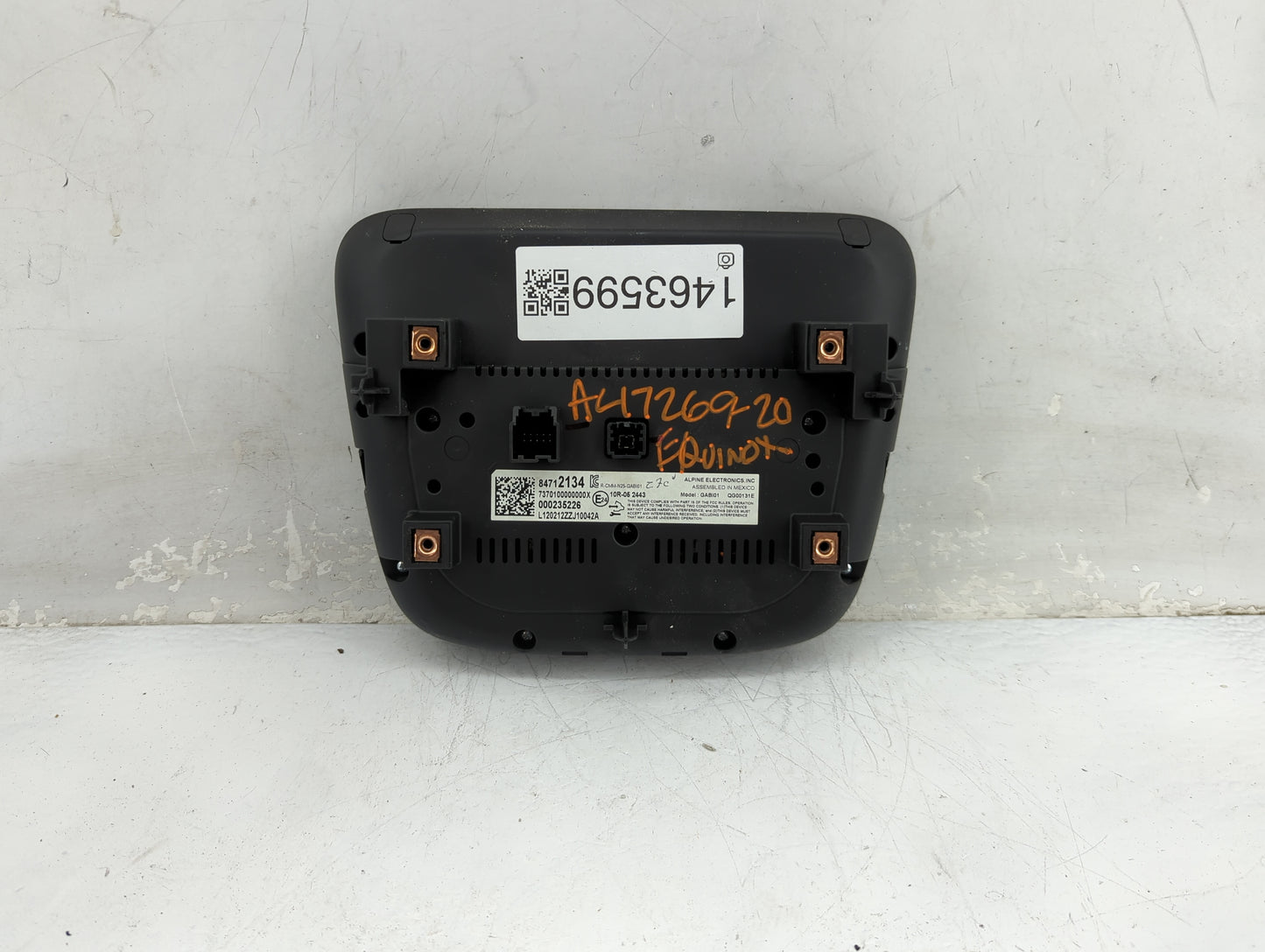 2019-2022 Chevrolet Equinox Radio Control Panel 1463599 - Oemusedautoparts1.com