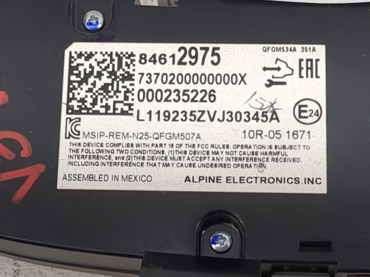 2020-2022 Chevrolet Equinox Climate Control Module Temperature AC/Heater Replacement P/N:84612975 QFGM534A Fits OEM Used Aut