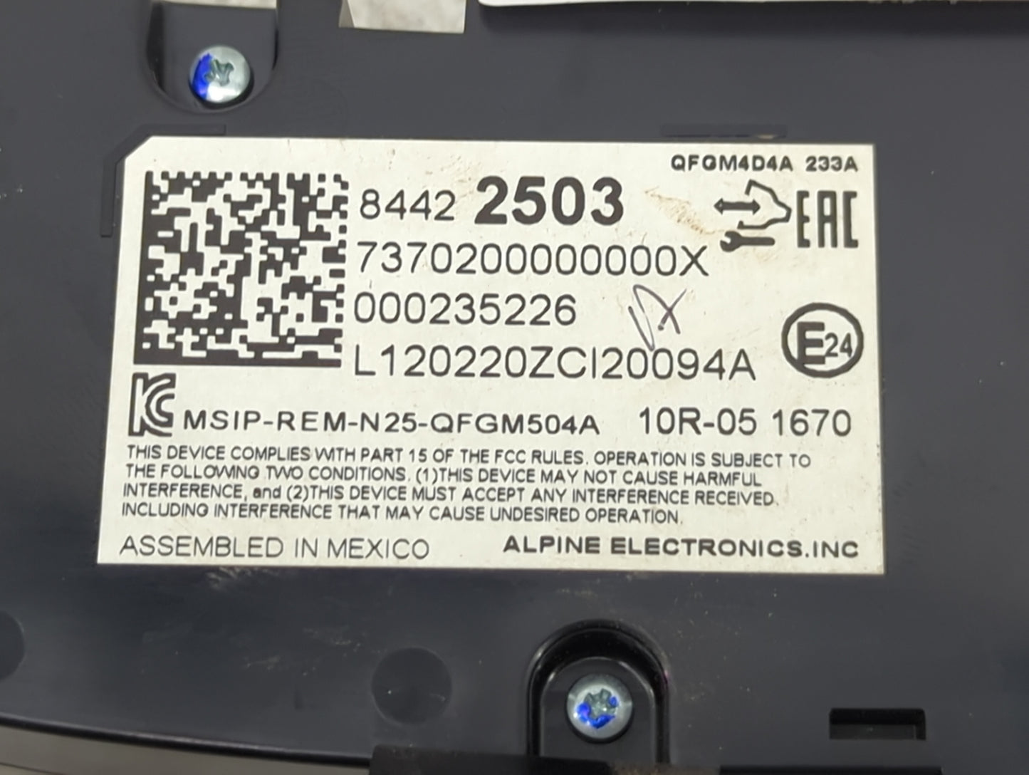 2019-2021 Chevrolet Equinox Climate Control Module Temperature AC/Heater Replacement P/N:84422503 7370200000000X Fits OEM Us