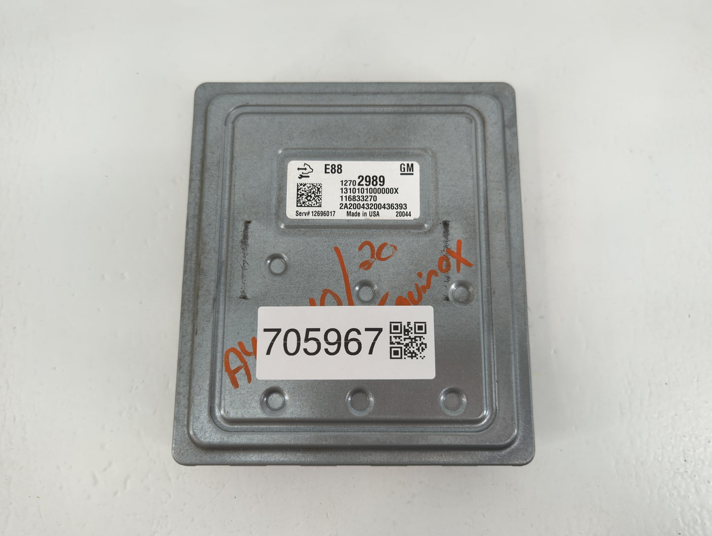 2020-2022 Chevrolet Equinox PCM Engine Control Computer ECU ECM PCU OEM P/N:12702989 Fits Fits 2020 2021 2022 OEM Used Auto