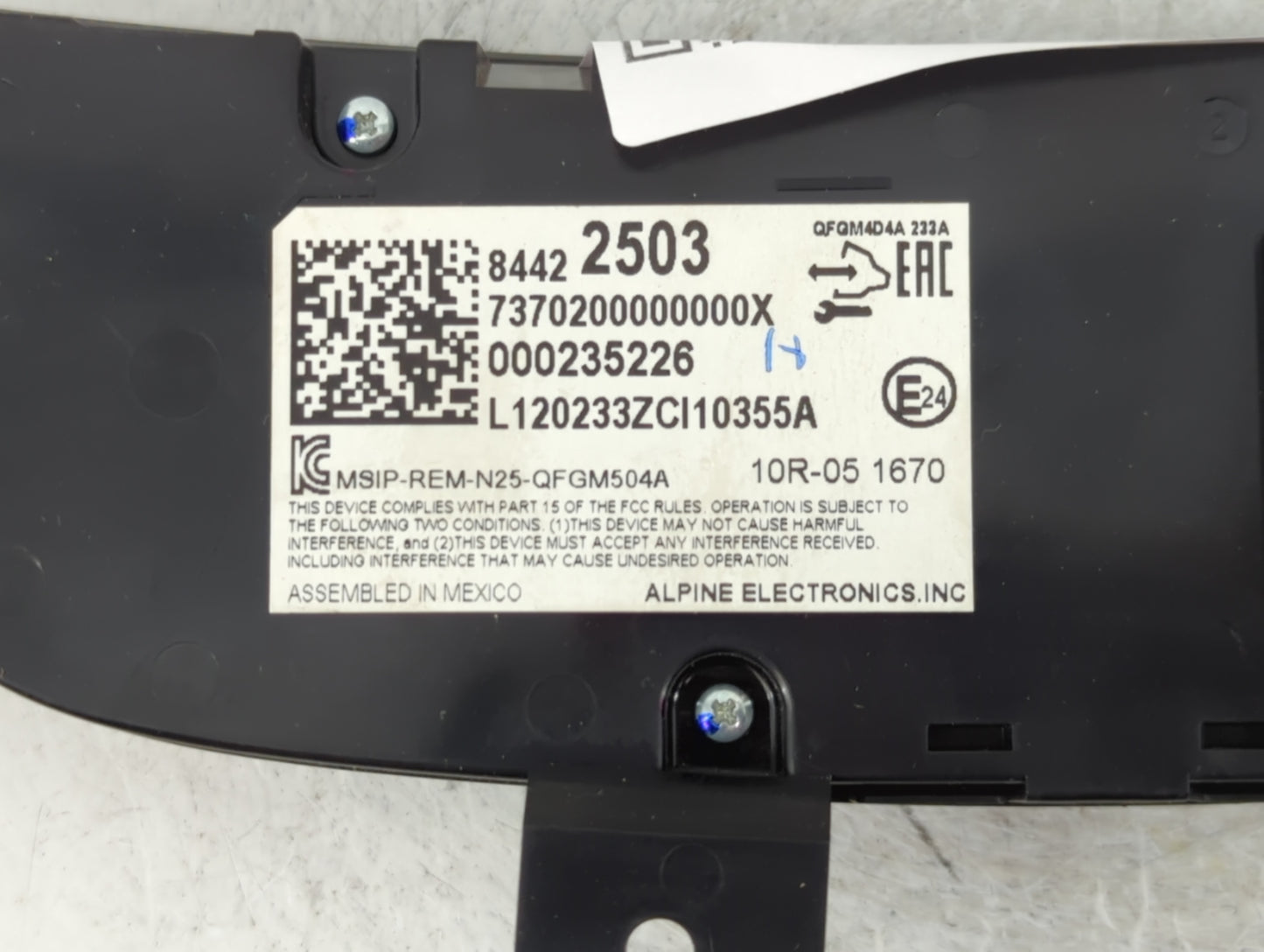 2019-2021 Chevrolet Equinox Climate Control Module Temperature AC/Heater Replacement P/N:84422503 Fits Fits 2019 2020 2021 O