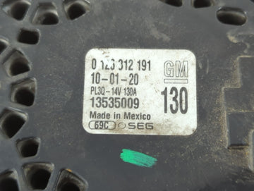2018-2022 Chevrolet Equinox Alternator Replacement Generator Charging Assembly Engine OEM P/N:0 123 312 191 13535009 Fits OEM Used Auto Parts