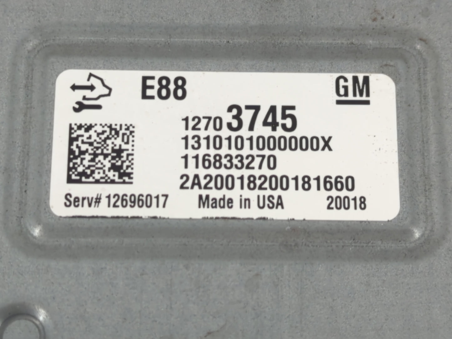 2020-2021 Chevrolet Malibu PCM Engine Control Computer ECU ECM PCU OEM P/N:12703745 Fits Fits 2020 2021 2022 OEM Used Auto P