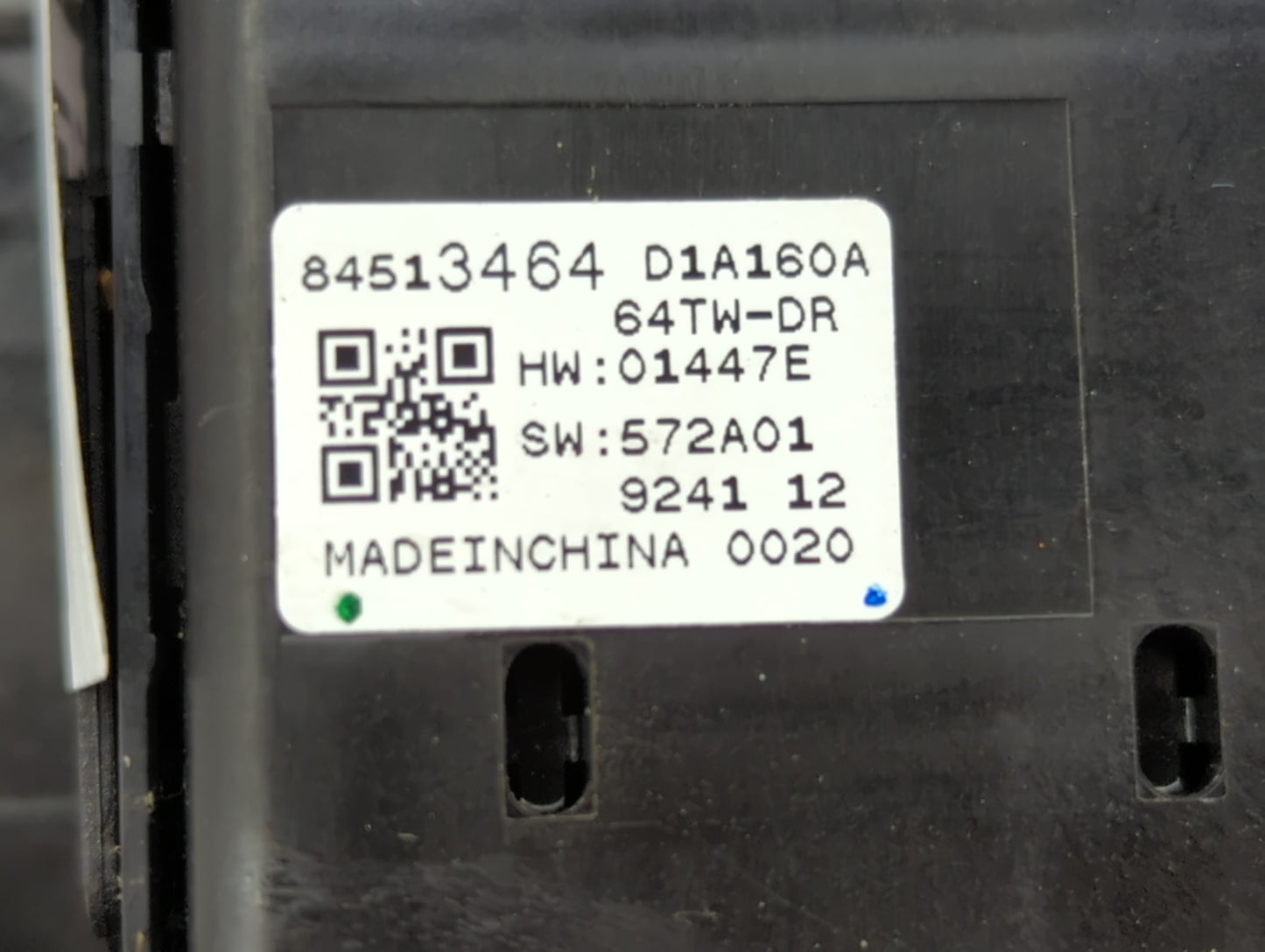 2016-2021 Chevrolet Malibu Master Power Window Switch Replacement Driver Side Left P/N:84513464 Fits OEM Used Auto Parts - O