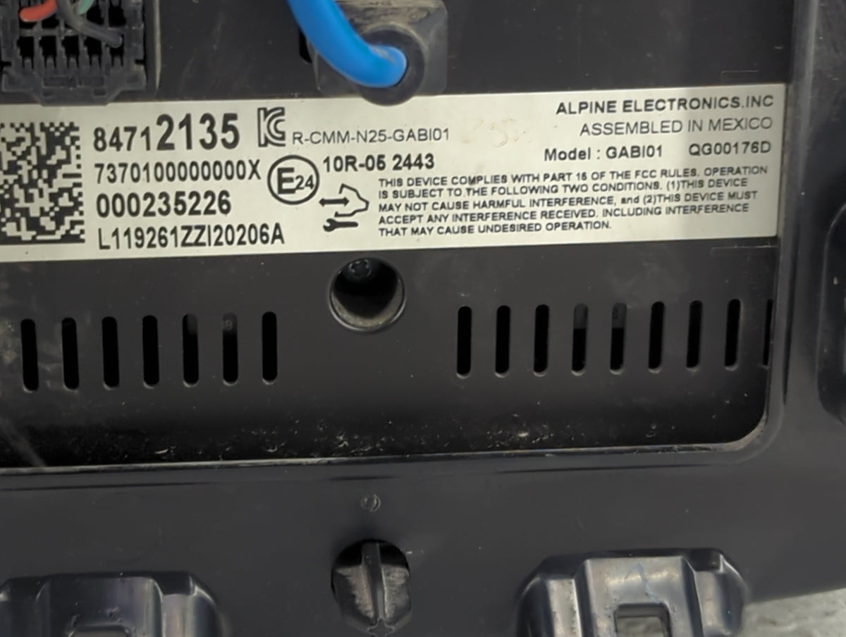2020 Chevrolet Malibu Information Radio Display Screen Black - Oemusedautoparts1.com