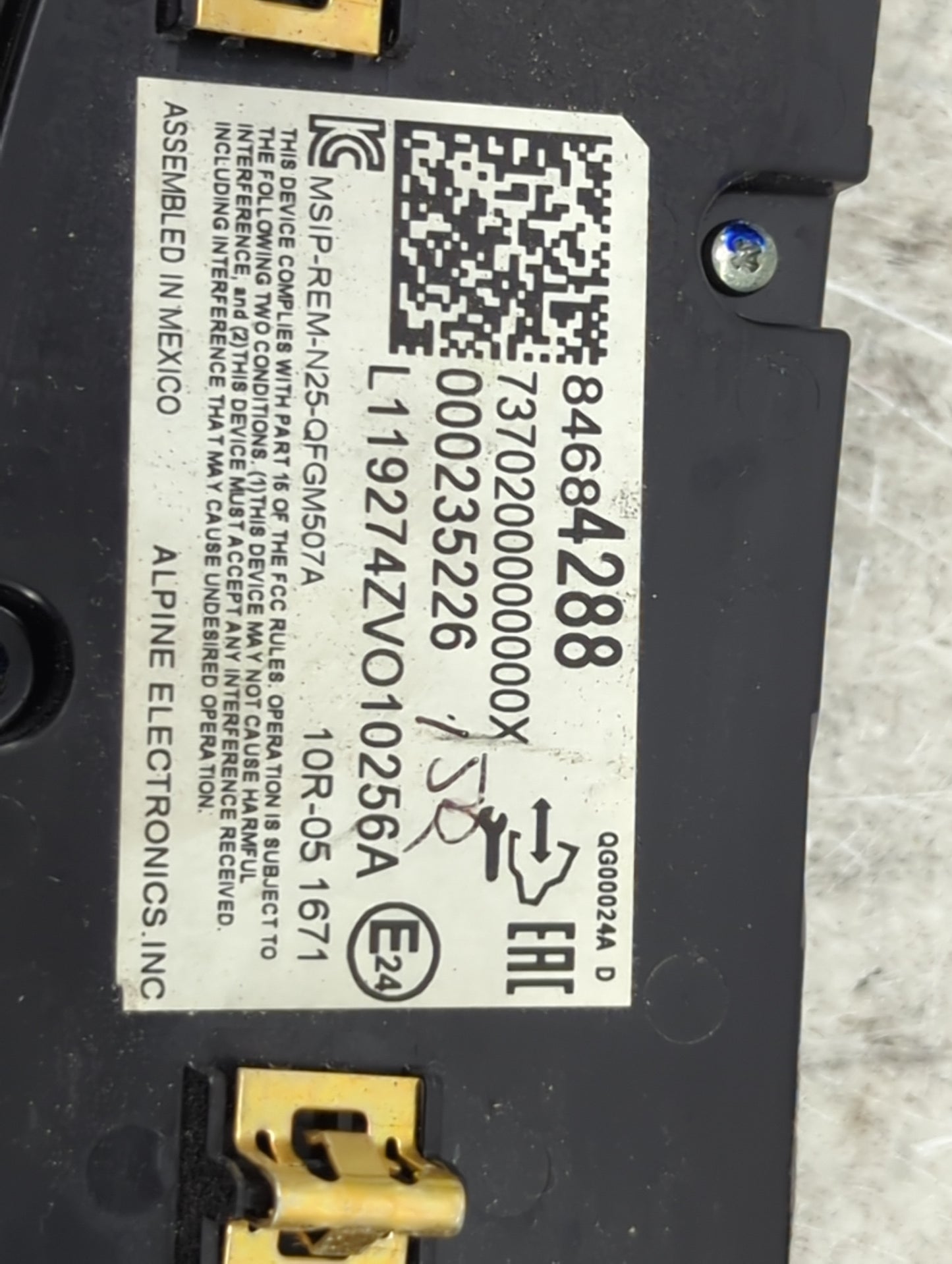 2018-2021 Chevrolet Malibu Climate Control Module Temperature AC/Heater Replacement P/N:84684288 MSIP-REM-N25-QFGM507A Fits