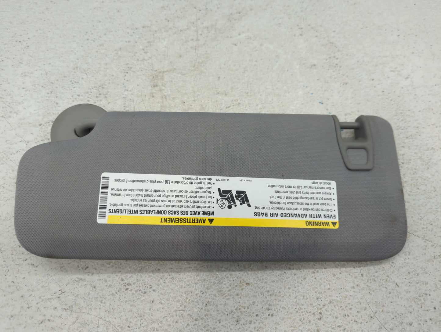 2016-2021 Chevrolet Malibu Sun Visor Shade Replacement Passenger Right Mirror Fits Fits 2016 2017 2018 2019 2020 2021 OEM Us