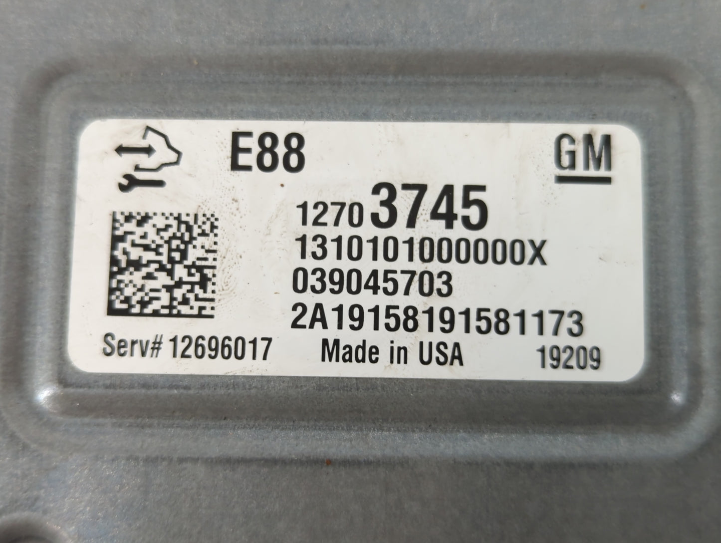 2020-2021 Chevrolet Malibu PCM Engine Control Computer ECU ECM PCU OEM P/N:039045703 12703745 Fits Fits 2020 2021 2022 OEM U