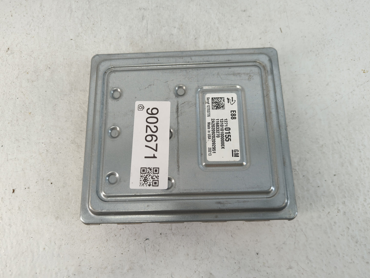 2020-2021 Chevrolet Malibu PCM Engine Control Computer ECU ECM PCU OEM P/N:12710155 Fits Fits 2020 2021 2022 OEM Used Auto P