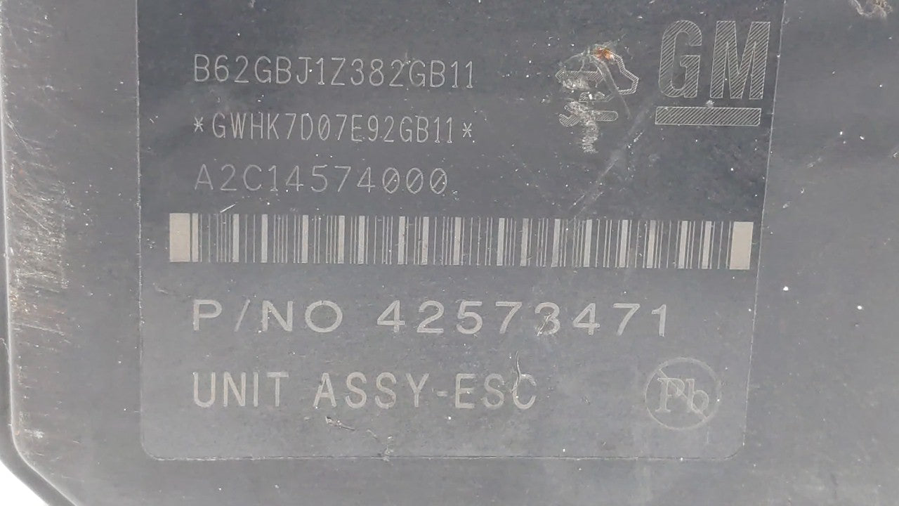 2017-2018 Chevrolet Sonic ABS Pump Control Module Replacement P/N:42573471 42520672 Fits Fits 2017 2018 OEM Used Auto Parts