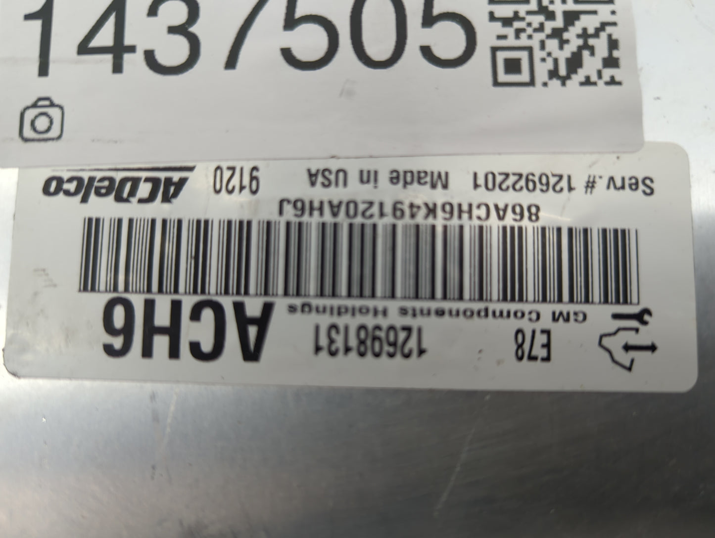 2017-2021 Chevrolet Trax PCM Engine Control Computer ECU ECM PCU OEM P/N:12698131 12692201 Fits Fits 2017 2018 2019 2020 202