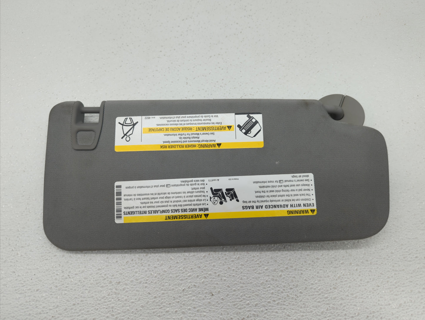 2017-2018 Chevrolet Trax Sun Visor Shade Replacement Driver Left Mirror Fits Fits 2017 2018 OEM Used Auto Parts - Oemusedaut