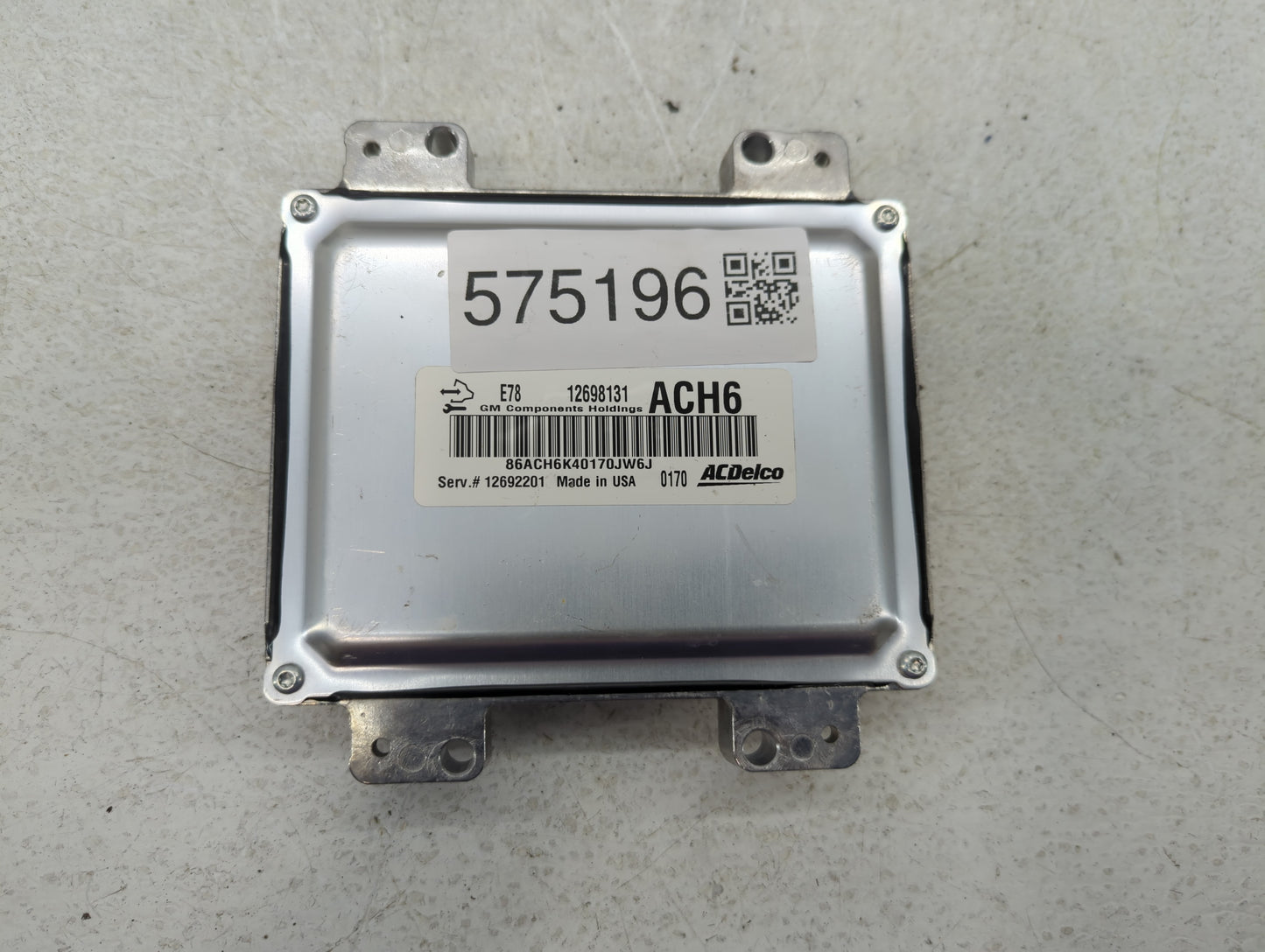 2017-2021 Chevrolet Trax PCM Engine Control Computer ECU ECM PCU OEM P/N:12698131 Fits Fits 2017 2018 2019 2020 2021 OEM Use