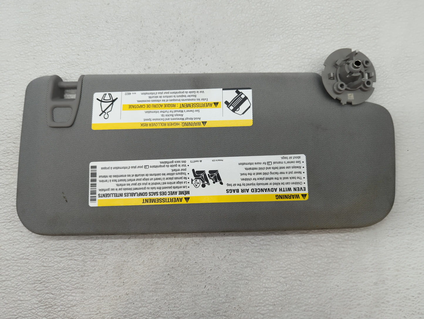 2017-2021 Chevrolet Trax Sun Visor Shade Replacement Driver Left Mirror Fits Fits 2017 2018 2019 2020 2021 OEM Used Auto Par